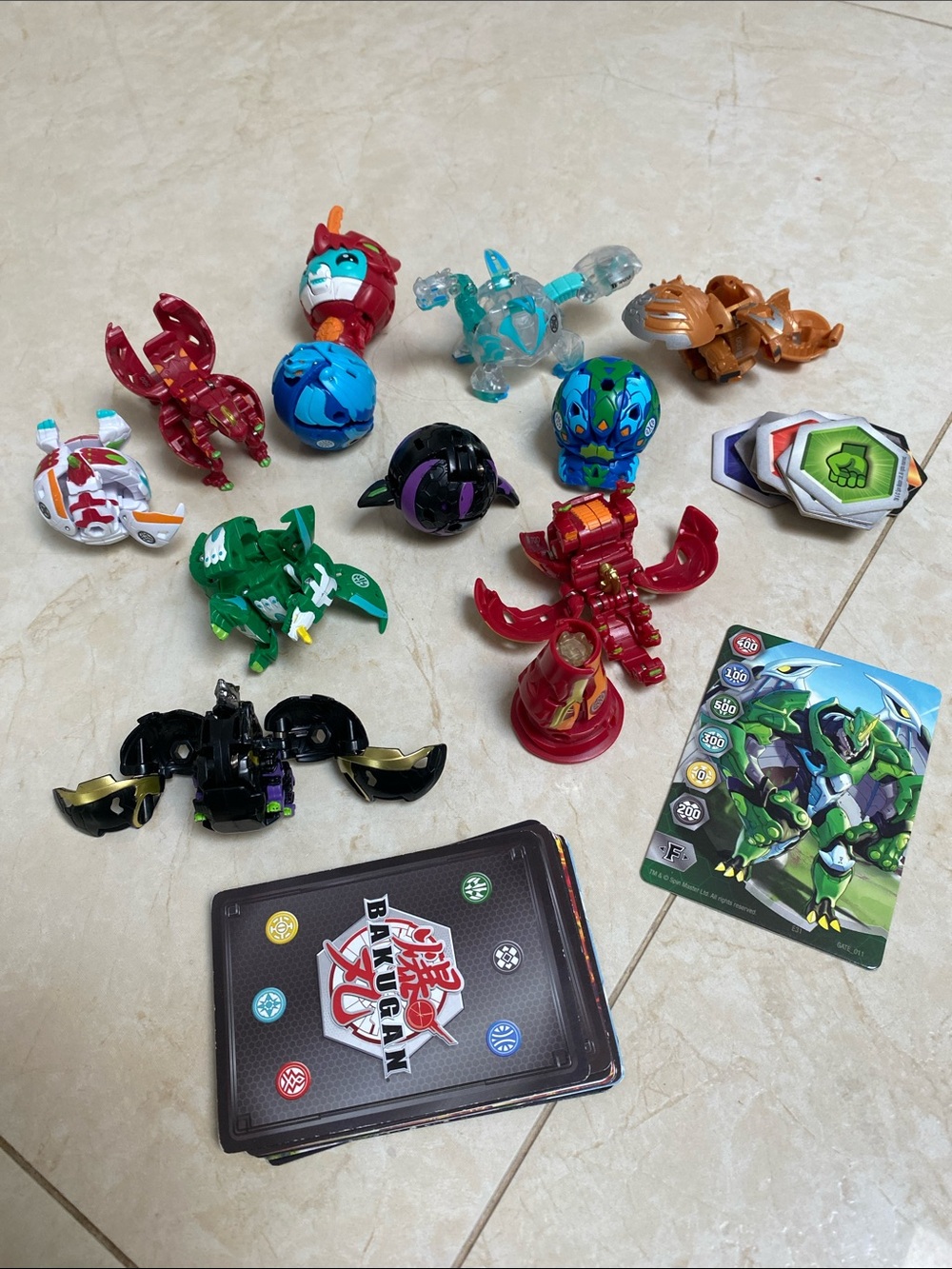 Bakugan Cards and Characters Lot